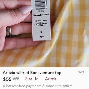 Aritzia Wilfred Bonaventure top